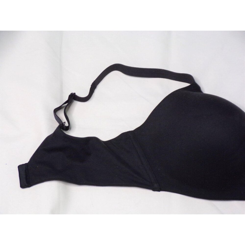 🆕 WACOAL How Perfect Seamless Soft Cup Wireless Bra 34DDD Black #852189 - Picture 6 of 8